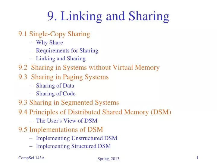9 linking and sharing
