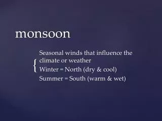 monsoon