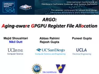 ARGO: A ging-awa r e G PGPU Register File All o cation