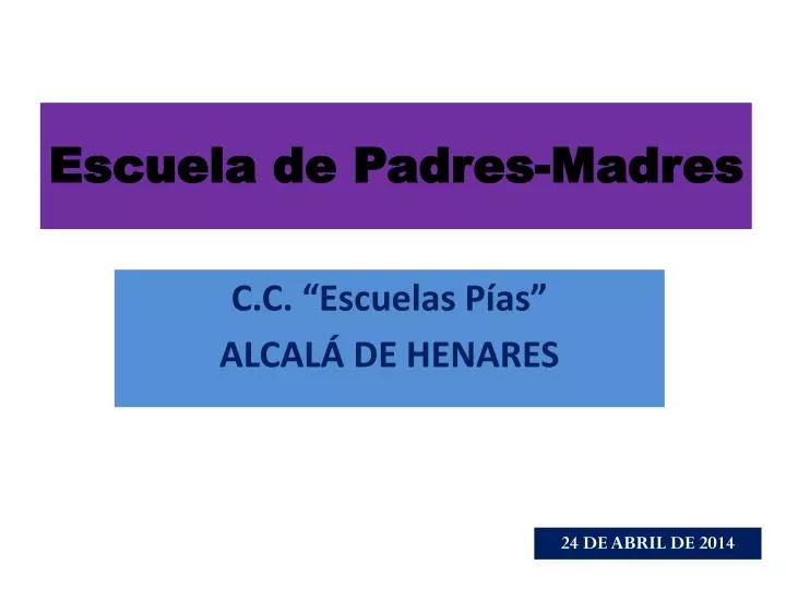 escuela de padres madres