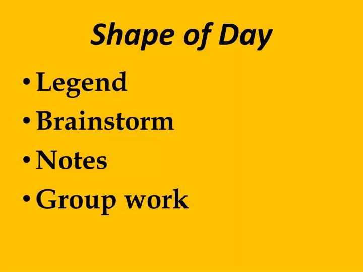 shape of day