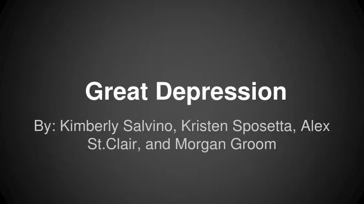 great depression