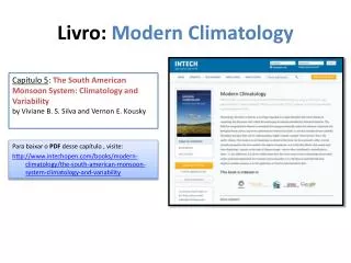Livro : Modern Climatology