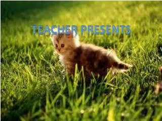 Teacher presents