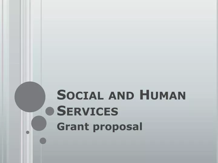 social and human services