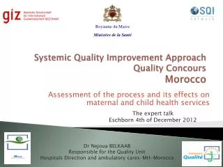 Systemic Quality Improvement Approach Quality Concours Morocco