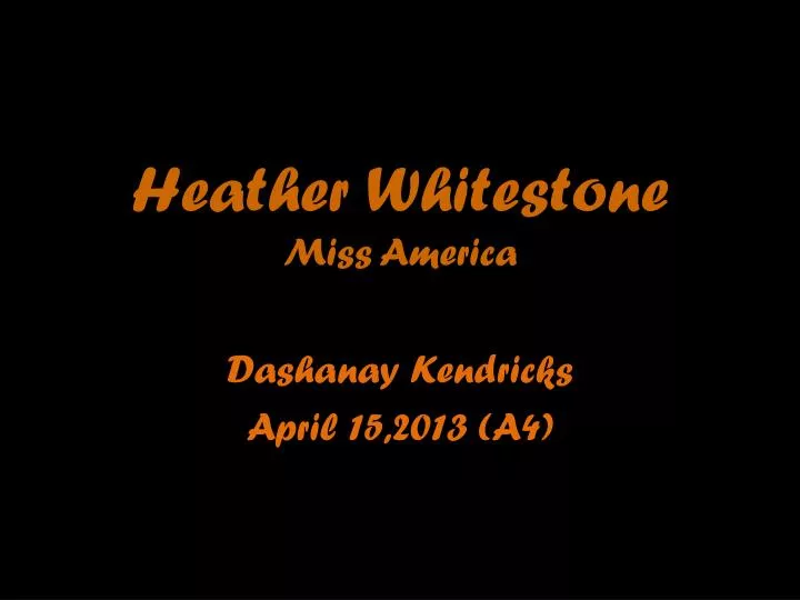 heather whitestone miss america