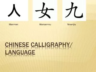 Chinese Calligraphy / Language