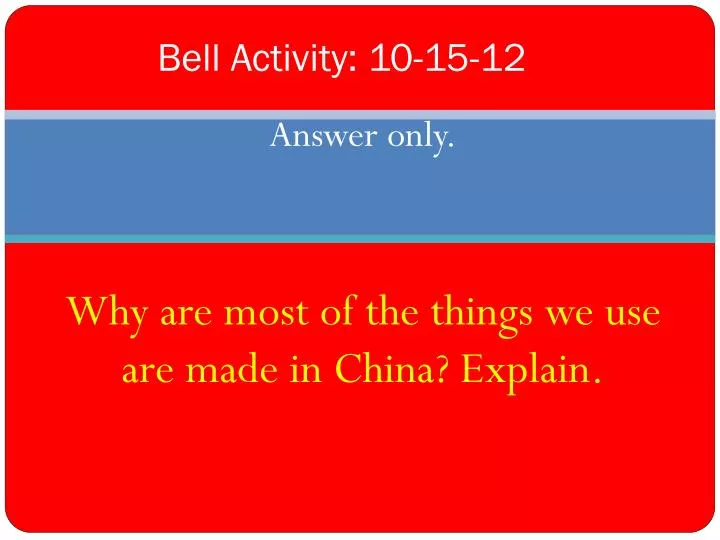bell activity 10 15 12