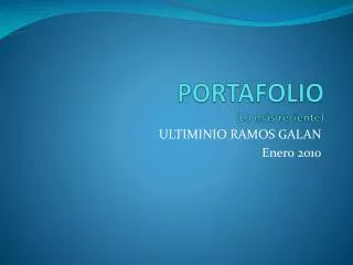 portafolio lo m s reciente