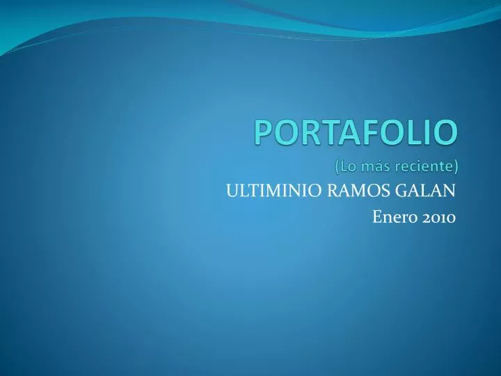 portafolio lo m s reciente