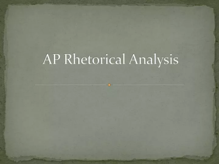 ap rhetorical analysis