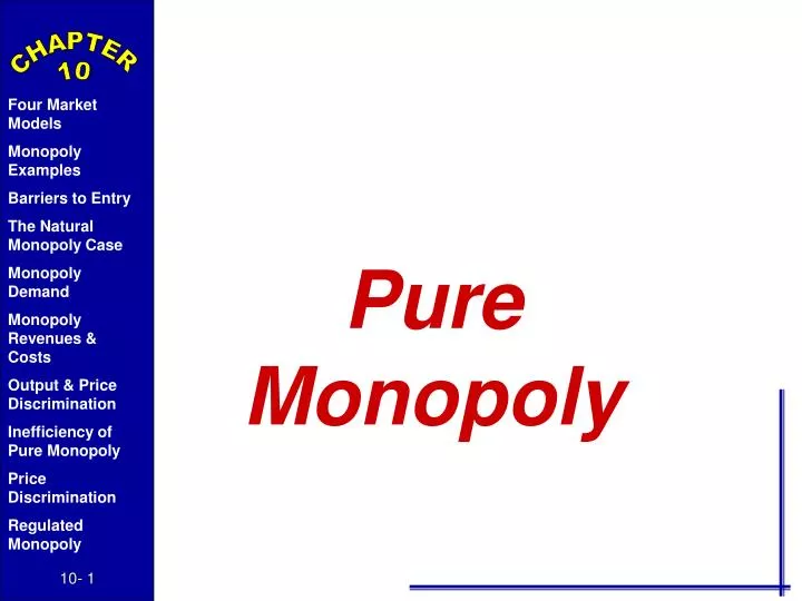 pure monopoly
