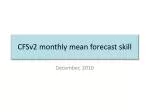 Evaluation of CFSv2 Monthly Mean Forecast Skill for December 2010 Using Historical Data - slide 1
