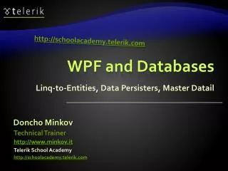 WPF and Databases