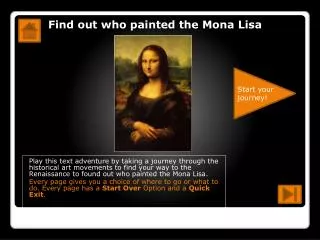 Find out who painted the Mona Lisa