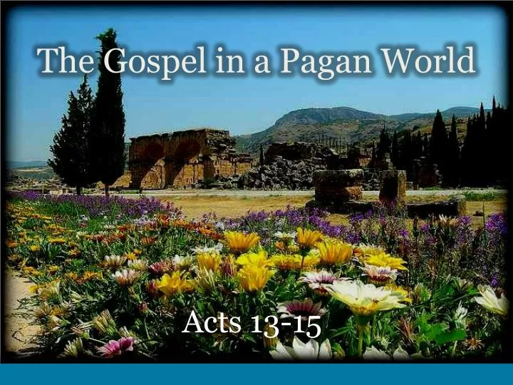 the gospel in a pagan world