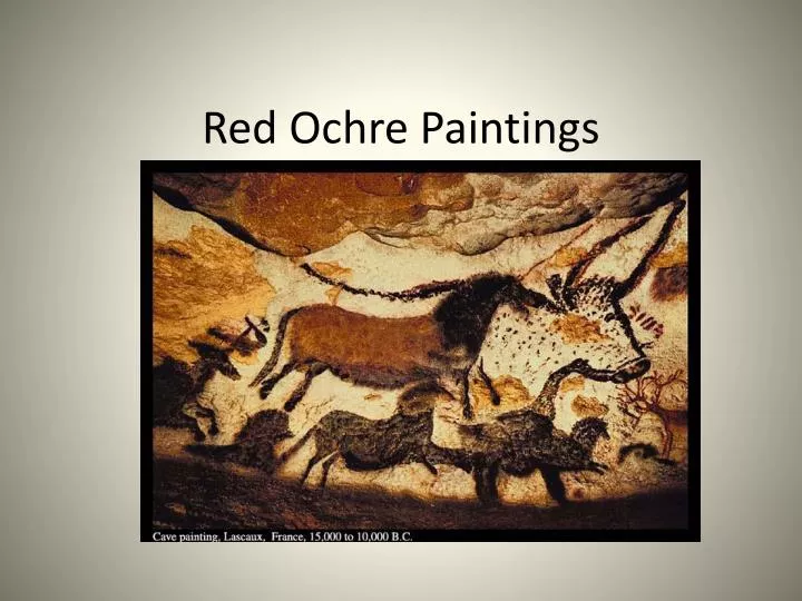 red ochre paintings