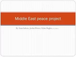 Middle East peace project