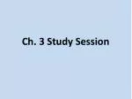 Chemistry Study Session: Atoms, Bonding, and Biomolecules - slide 1