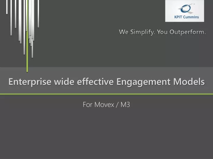 enterprise wide effective engagement models