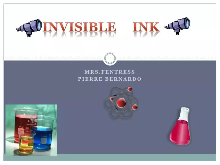 invisible ink