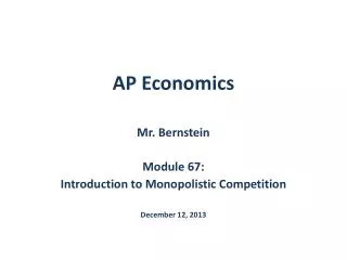 AP Economics