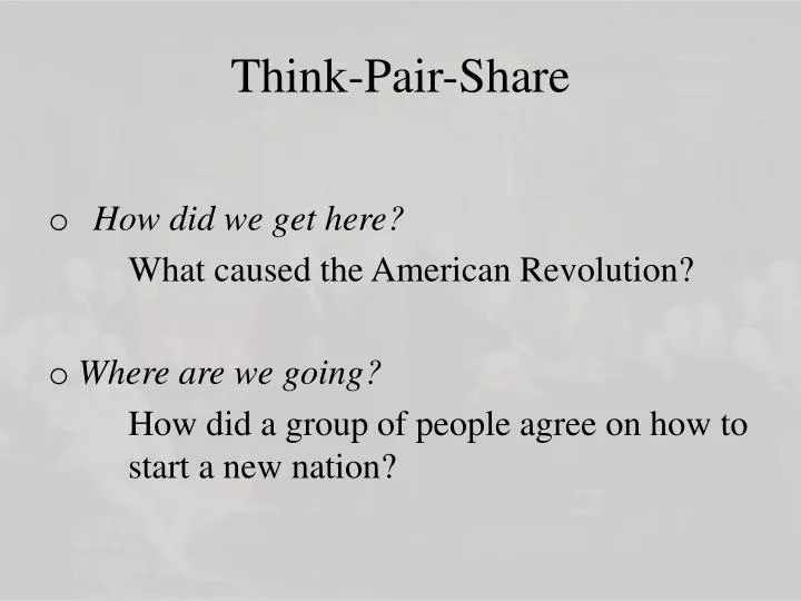think pair share
