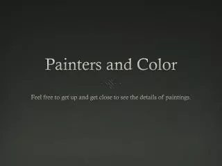 Painters and Color
