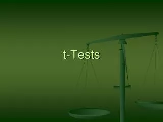 t-Tests