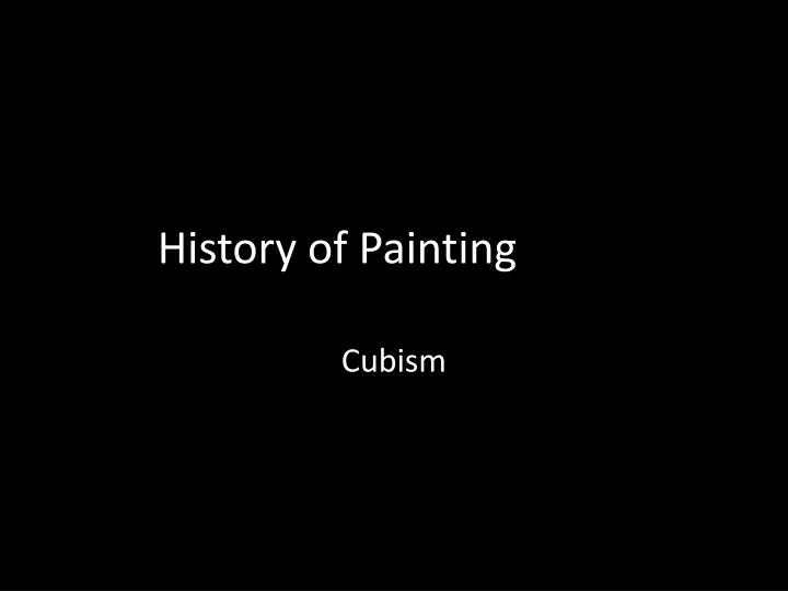 history of painting