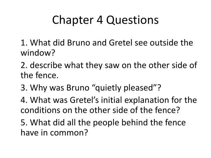 chapter 4 questions