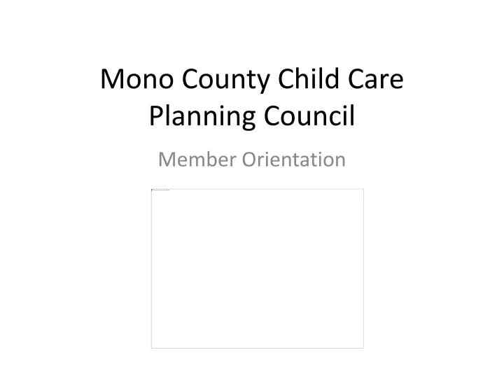 mono county child care planning council