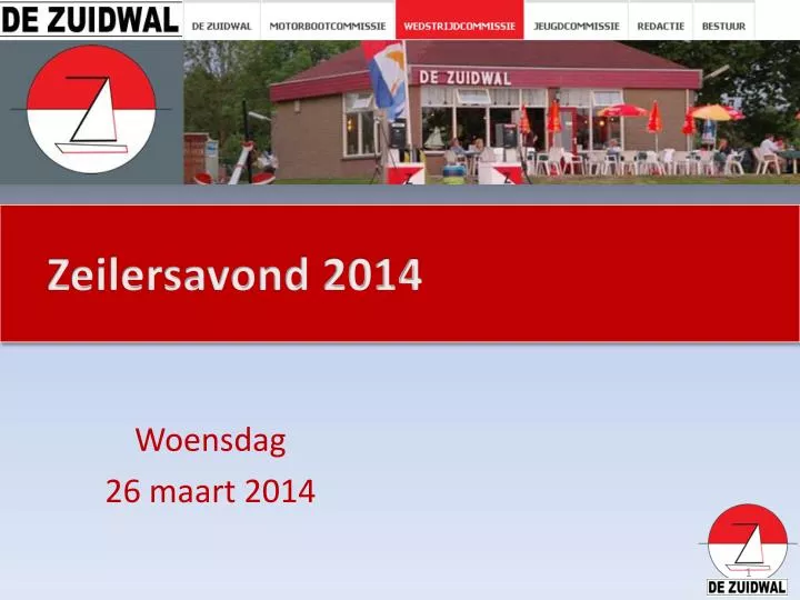 zeilersavond 2014