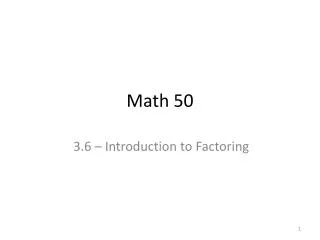 Math 50