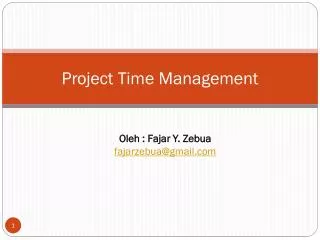 project time management
