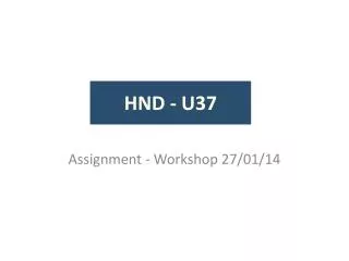 HND - U37