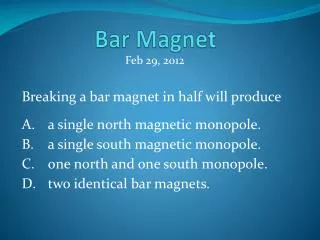 Bar Magnet