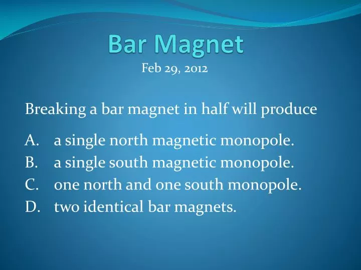 bar magnet
