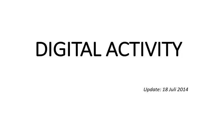digital activity