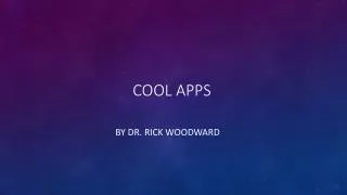 Cool APPS