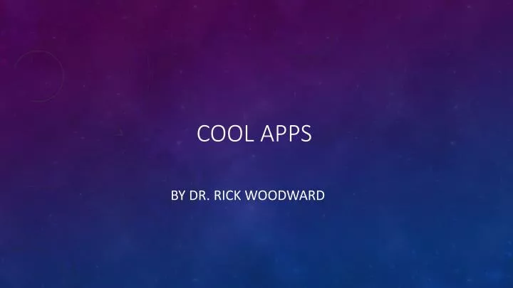 cool apps