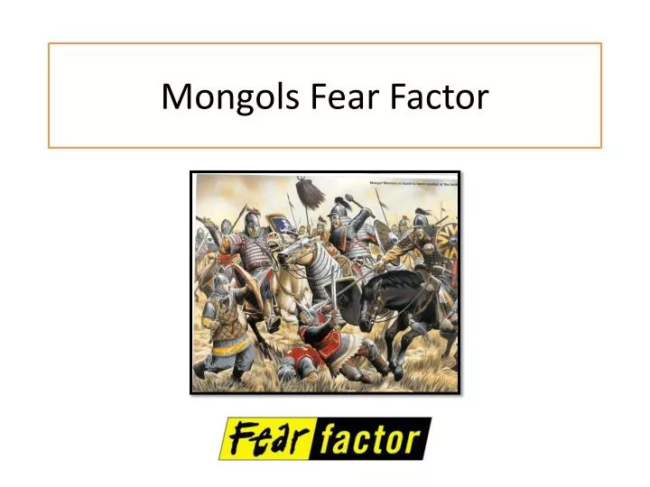 mongols fear factor