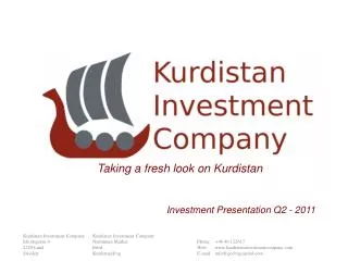 Investment Presentation Q2 - 2011