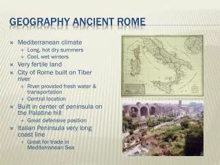 Geography Ancient Rome