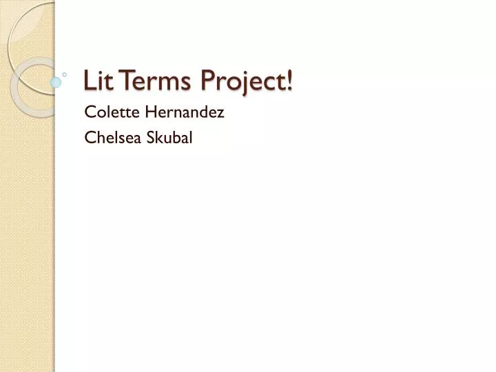 lit terms project