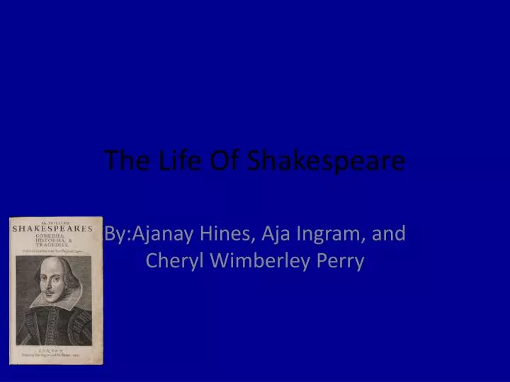 the life of shakespeare