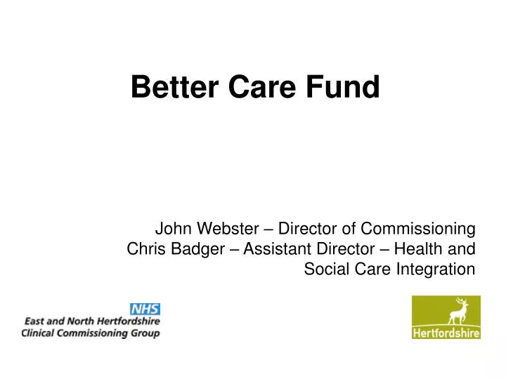 better care fund