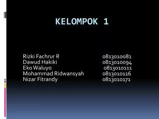 kelompok 1