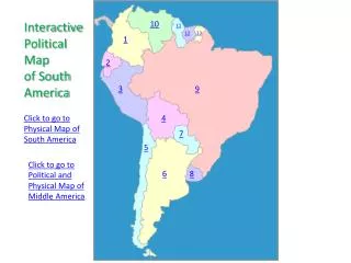 Interactive Political Map of South America